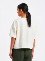 Off-White Asymmetric Tee in French Terry Jersey