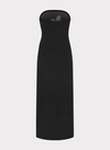 Placed Floral Strapless Knit Midi Dress