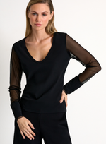 V-Neck Lycra Top