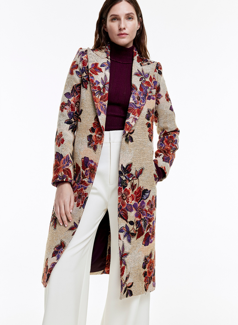 Peaked Lapel Coat