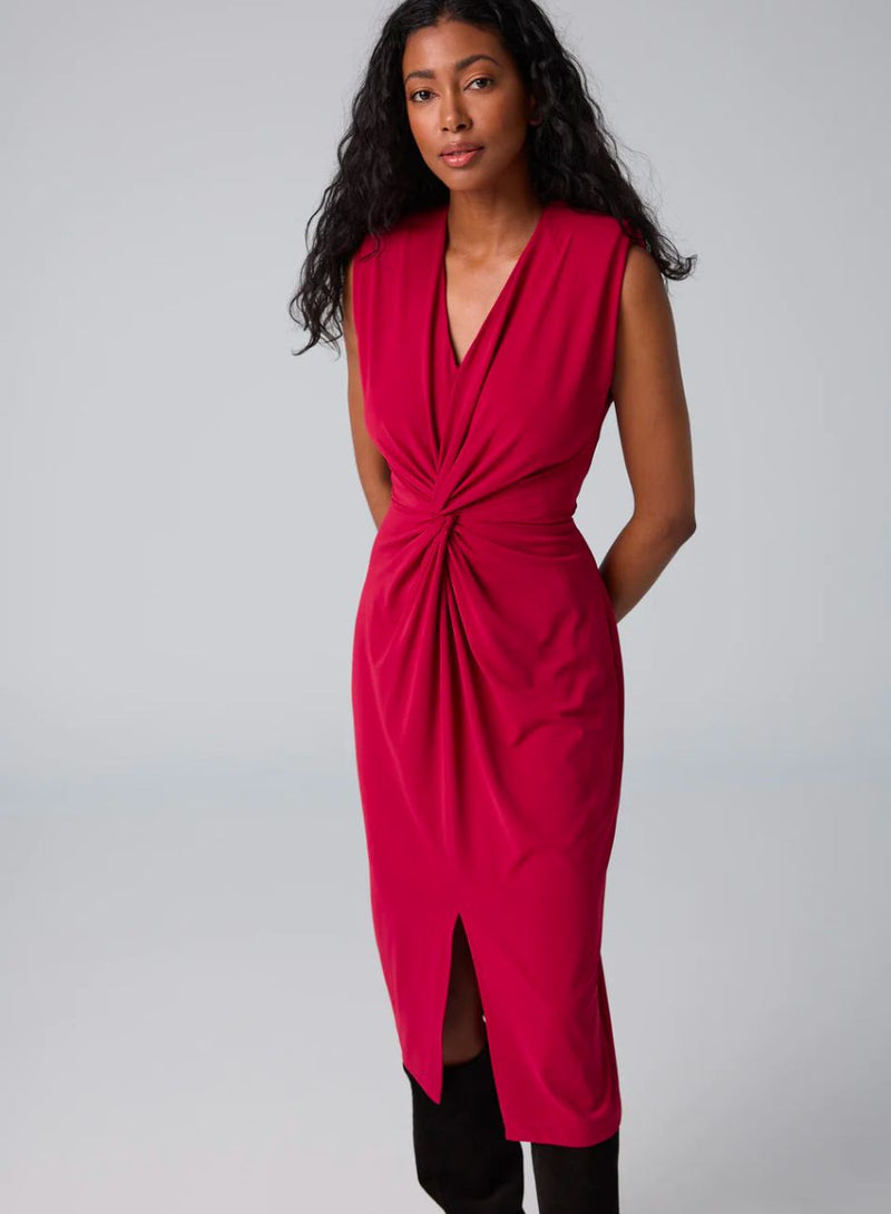 Sleeveless Dress with Front Knot Detail