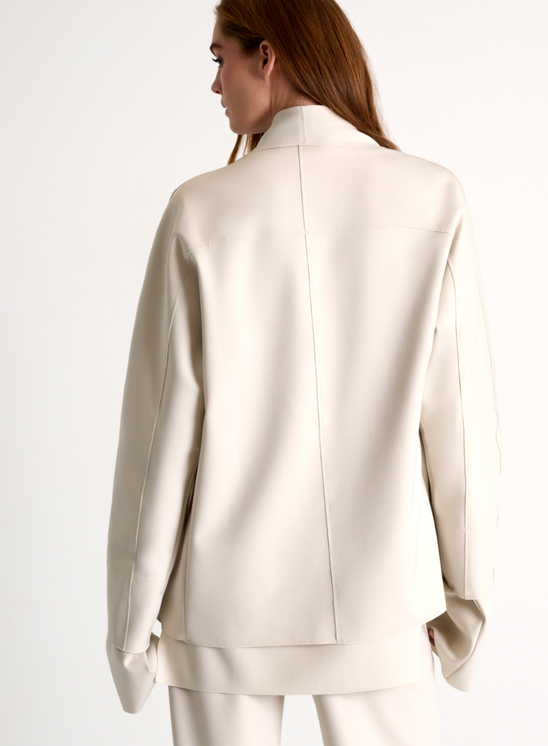 Loose-fit Lapel Jacket
