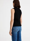 Cable-Knit Crewneck Vest