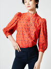 Embroidered Dot Frontier Blouse